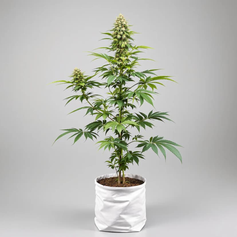 Green Kush feminized cannabis plant