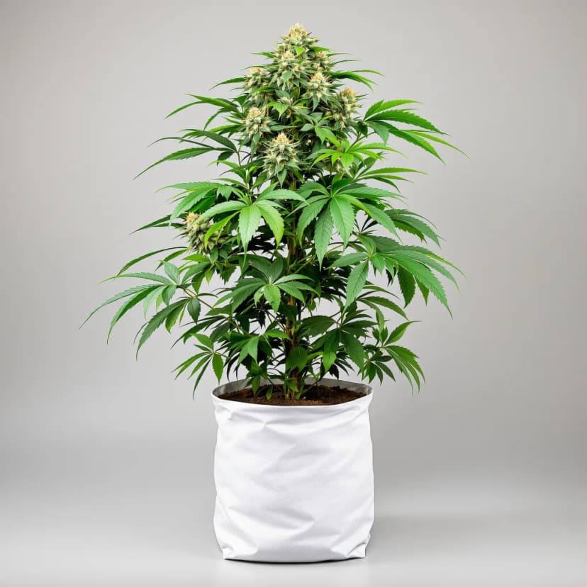 Pure Indica feminized cannabis plant