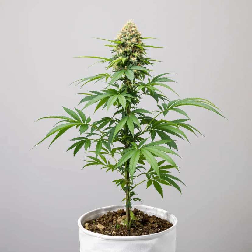 Purple Afghani feminized cannabis plant