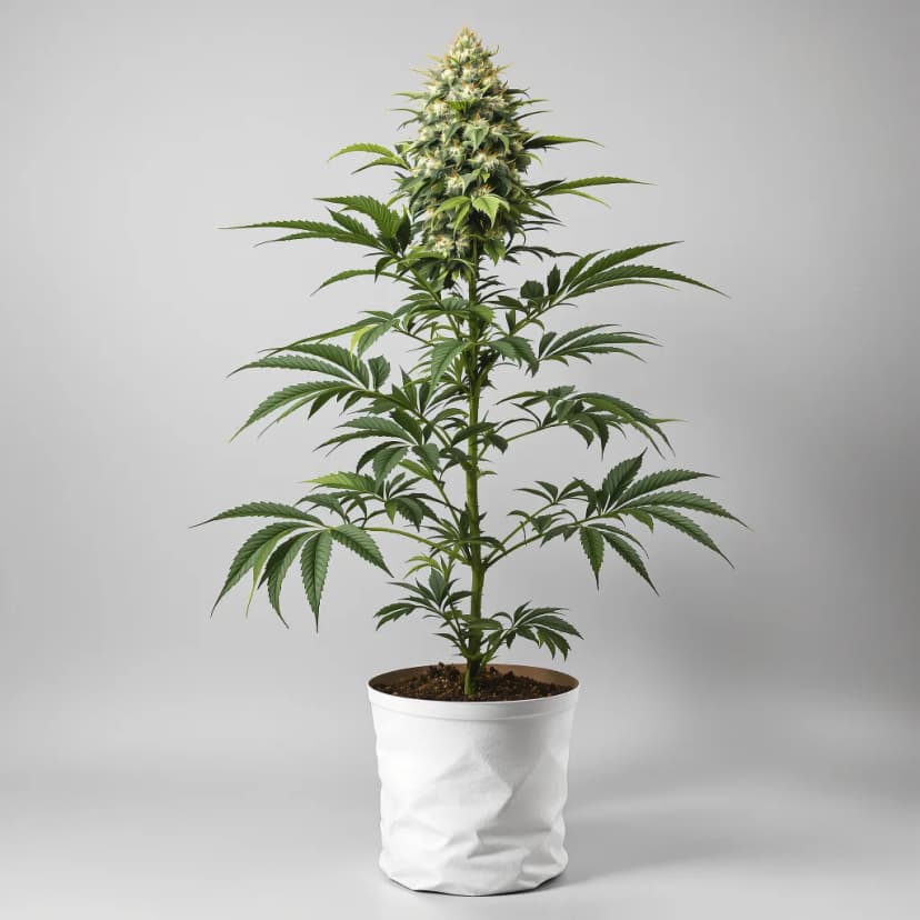 Purple OG feminized cannabis plant