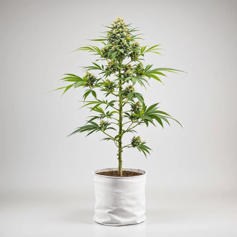 White OG feminized cannabis plant