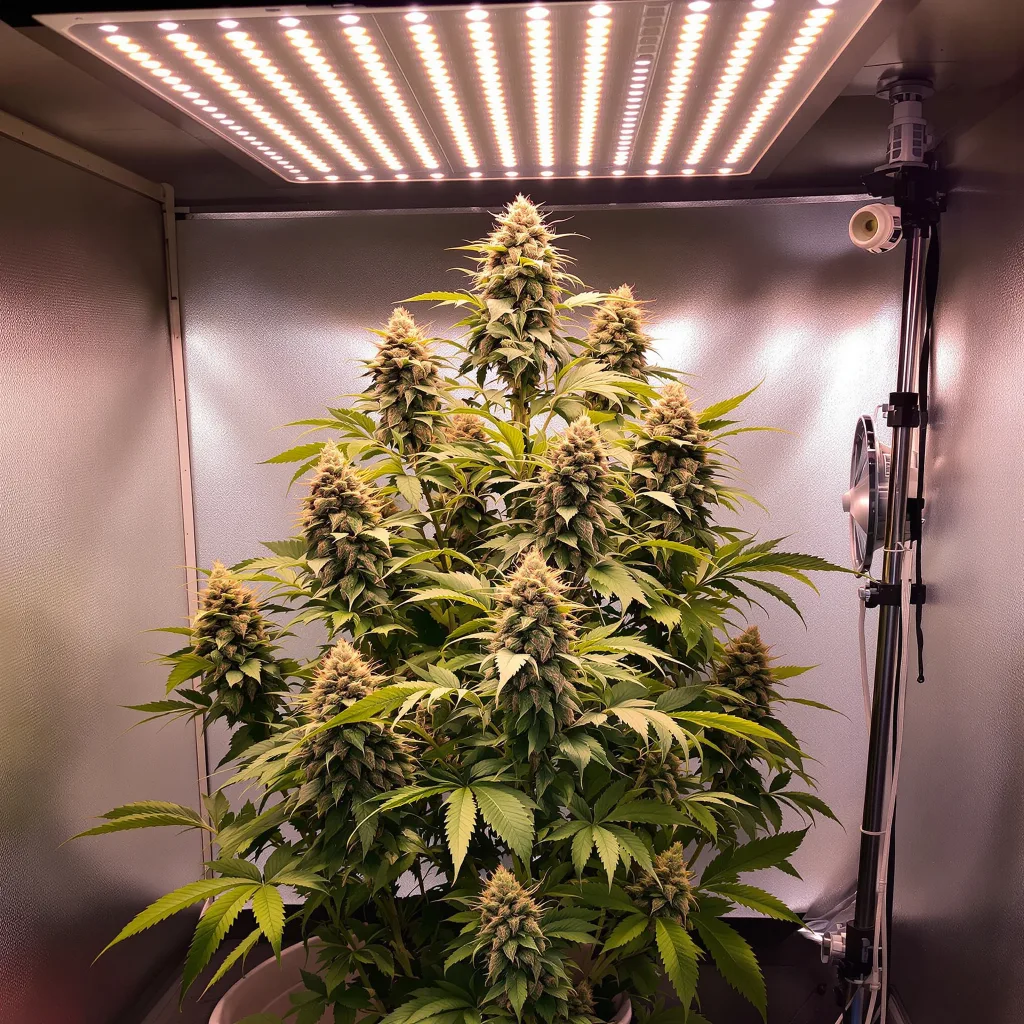 13 Dawgs 38% indica / 62% sativa flower with visible trichomes