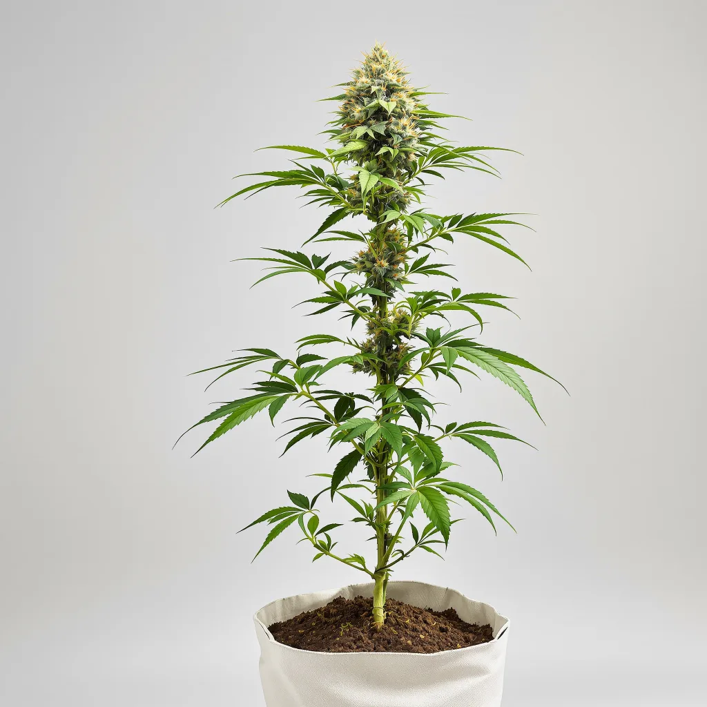 303 OG 58% indica / 42% sativa flower with visible trichomes