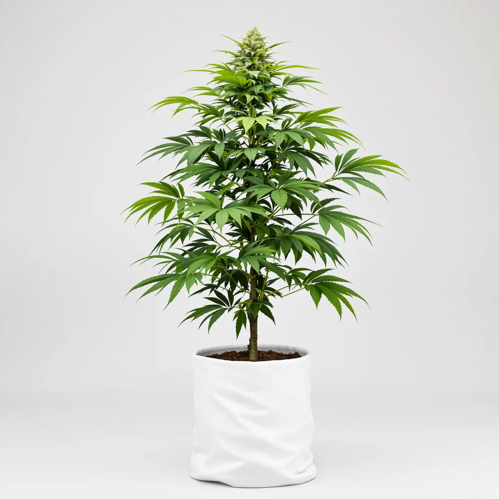 9 Pound Hammer 66% indica / 34% sativa flower with visible trichomes