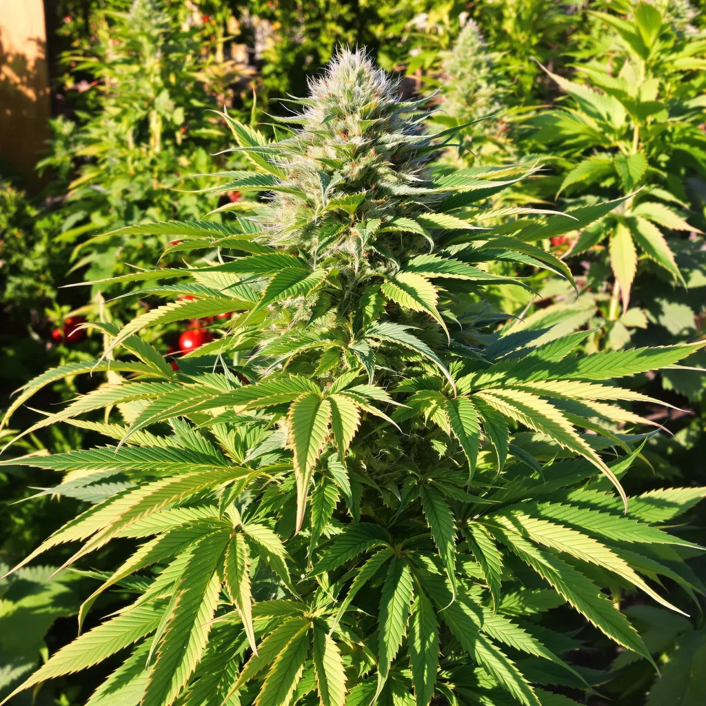 A-Train cannabis plant in flowering stage — 60-100 cm autoflower