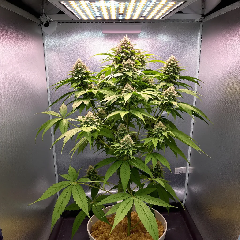 A-Train cannabis plant in flowering stage — 90-130 cm feminized