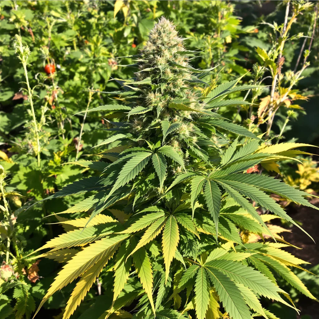 Abusive OG cannabis plant in flowering stage — 60-100 cm autoflower