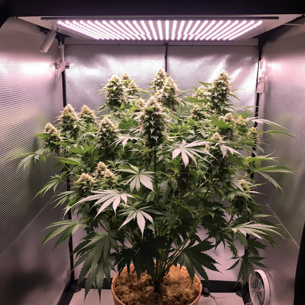 Ace of Spades cannabis plant in flowering stage, 60-100 cm autoflower