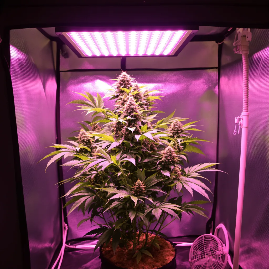 Afghan cannabis plant in flowering stage, 60-100 cm autoflower