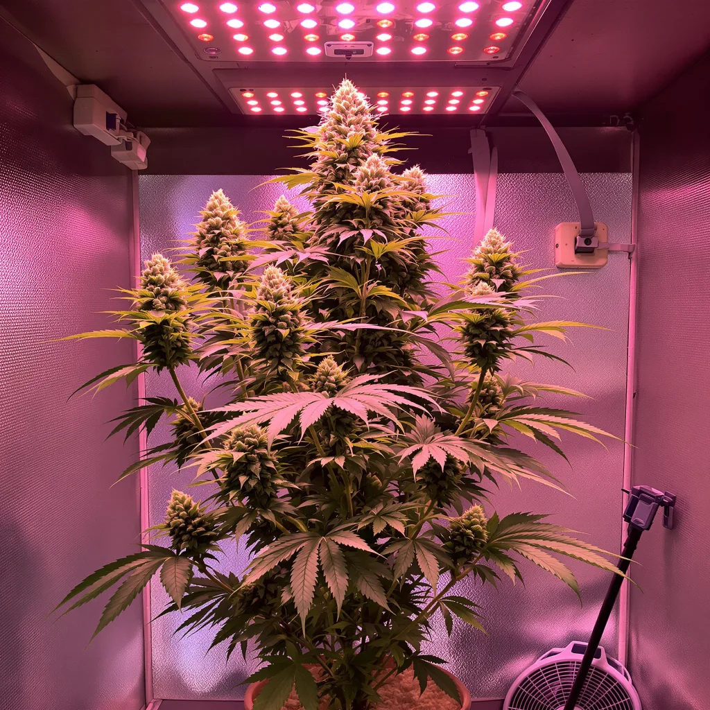 Afghan Big Bud cannabis plant in flowering stage, 60-100 cm autoflower