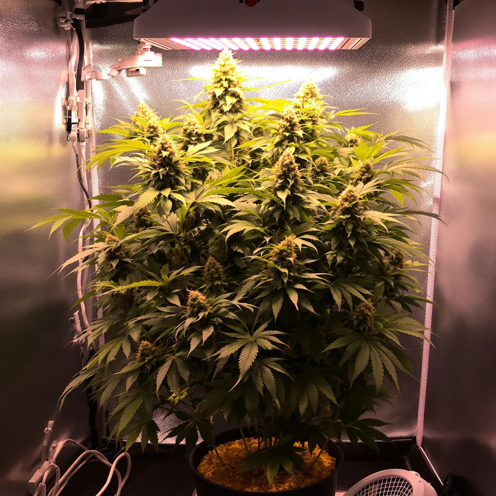 Afghan Skunk cannabis plant in flowering stage, 60-100 cm autoflower
