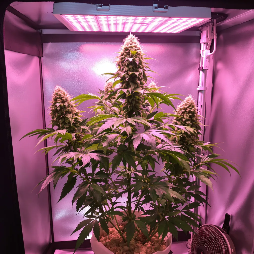 Afghani Bullrider cannabis plant in flowering stage, 60-100 cm autoflower