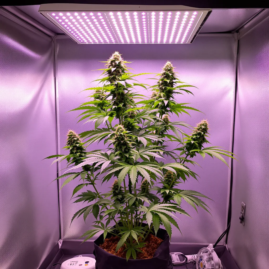 Afgooey cannabis plant in flowering stage, 60-100 cm autoflower