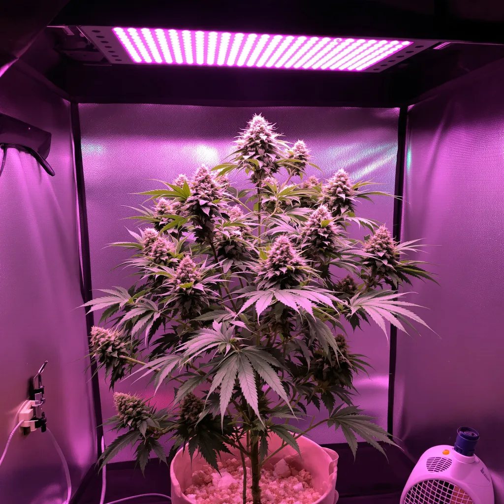 Agent Orange cannabis plant in flowering stage, 60-100 cm autoflower