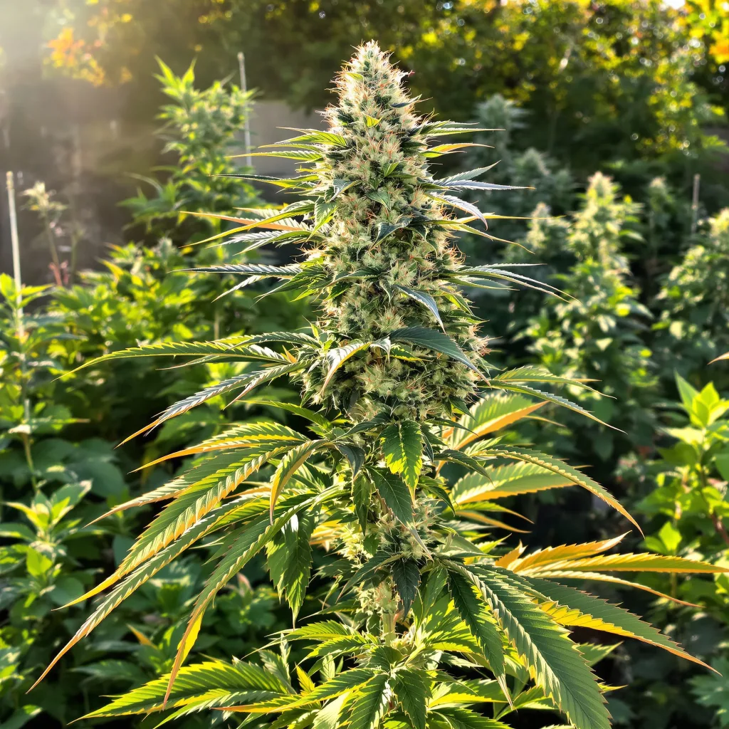 AK-47 cannabis plant in flowering stage — 60-100 cm autoflower