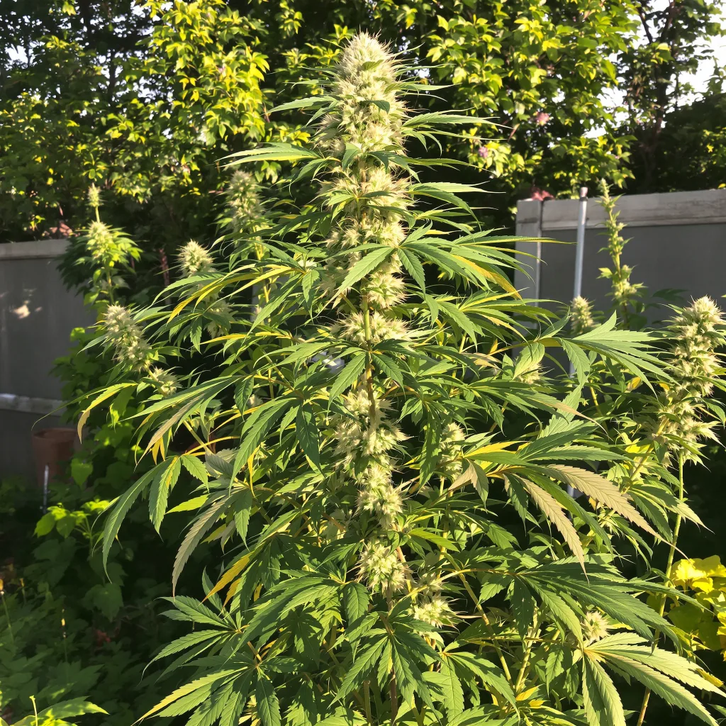 AK cannabis plant in flowering stage — 60-100 cm autoflower
