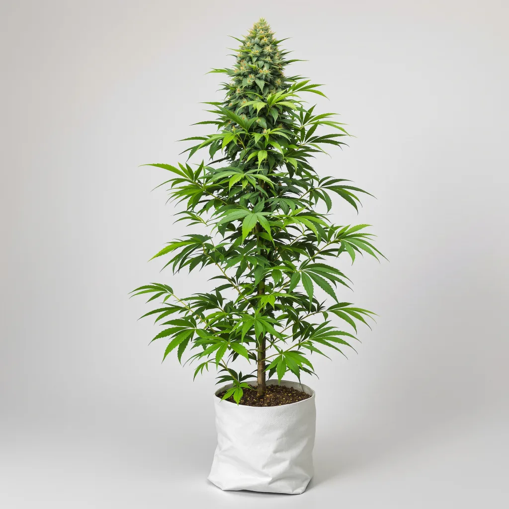 Alaska Thunderfuck 50% indica / 50% sativa flower with visible trichomes