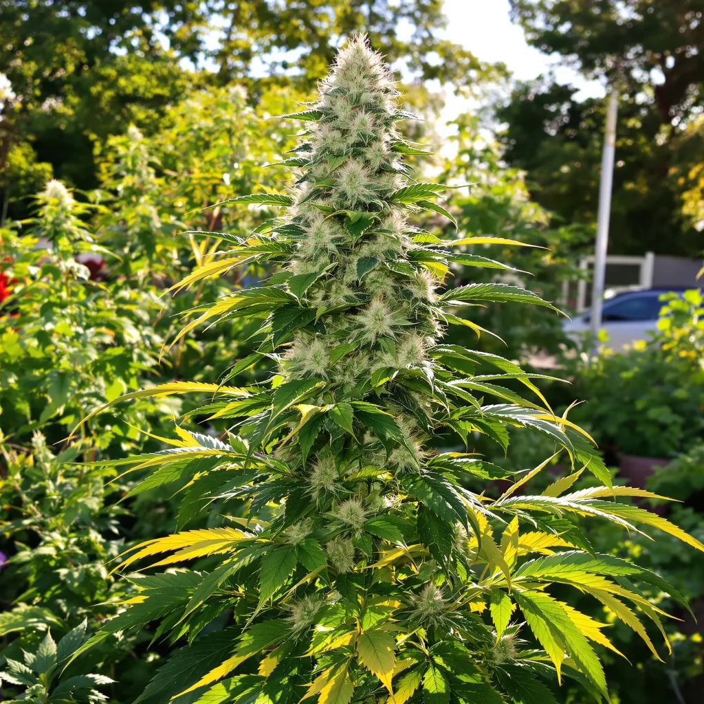 Alaska Thunderfuck cannabis plant in flowering stage — 60-100 cm autoflower