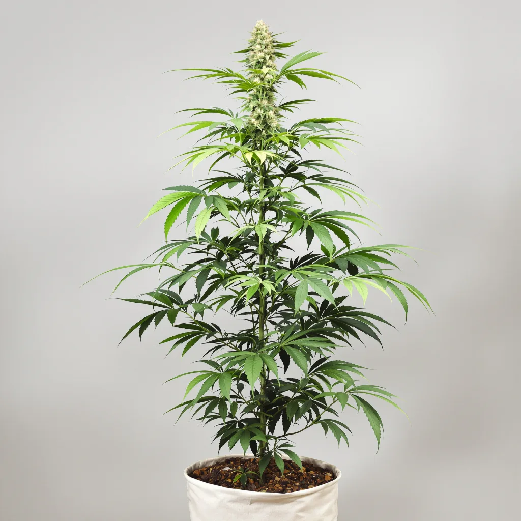 Alaskan Thunder Fuck 24% indica / 76% sativa flower with visible trichomes