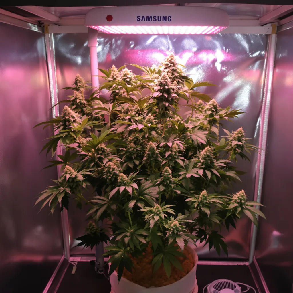 Alien Bubba cannabis plant in flowering stage, 60-100 cm autoflower