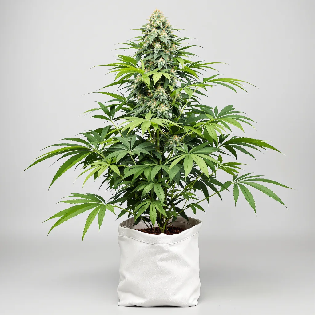 Alien Bubba 79% indica / 21% sativa flower with visible trichomes