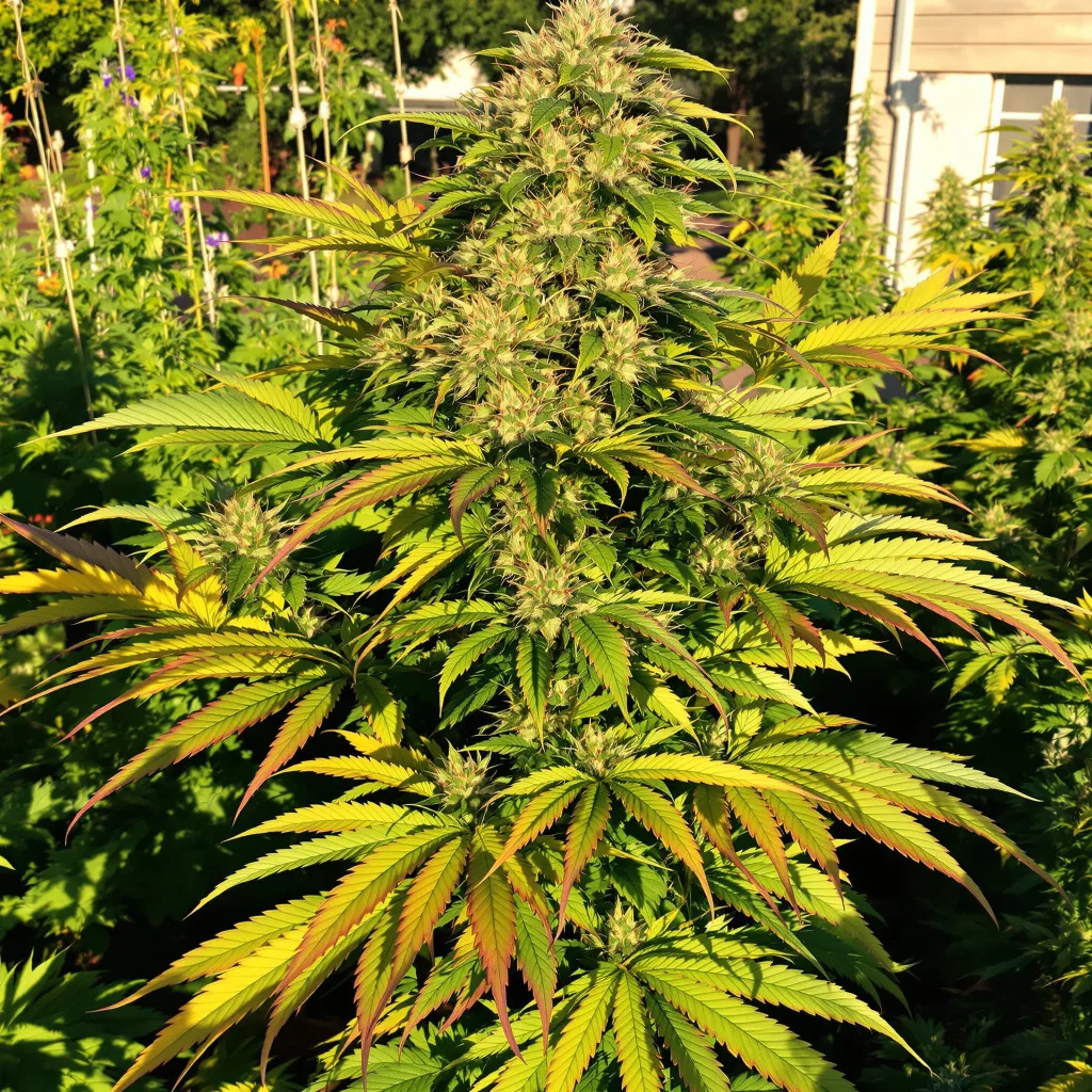 Alien Bubba cannabis plant in flowering stage, 90-130 cm feminized