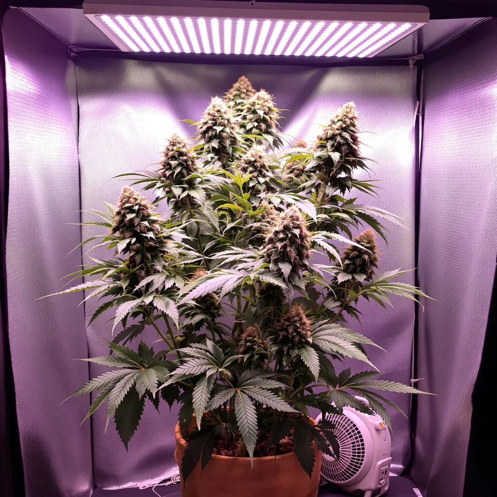 Alien Kush cannabis plant in flowering stage, 60-100 cm autoflower