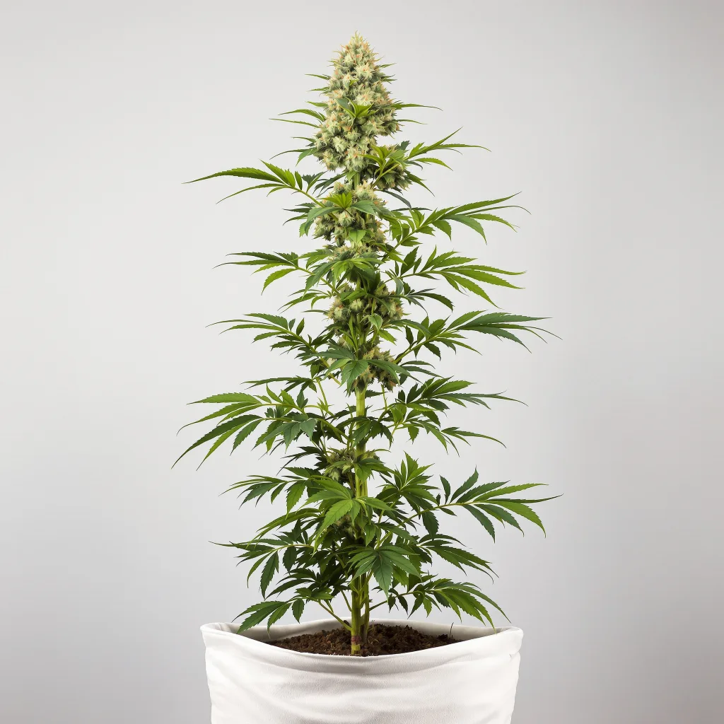 Alien OG 50% indica / 50% sativa flower with visible trichomes