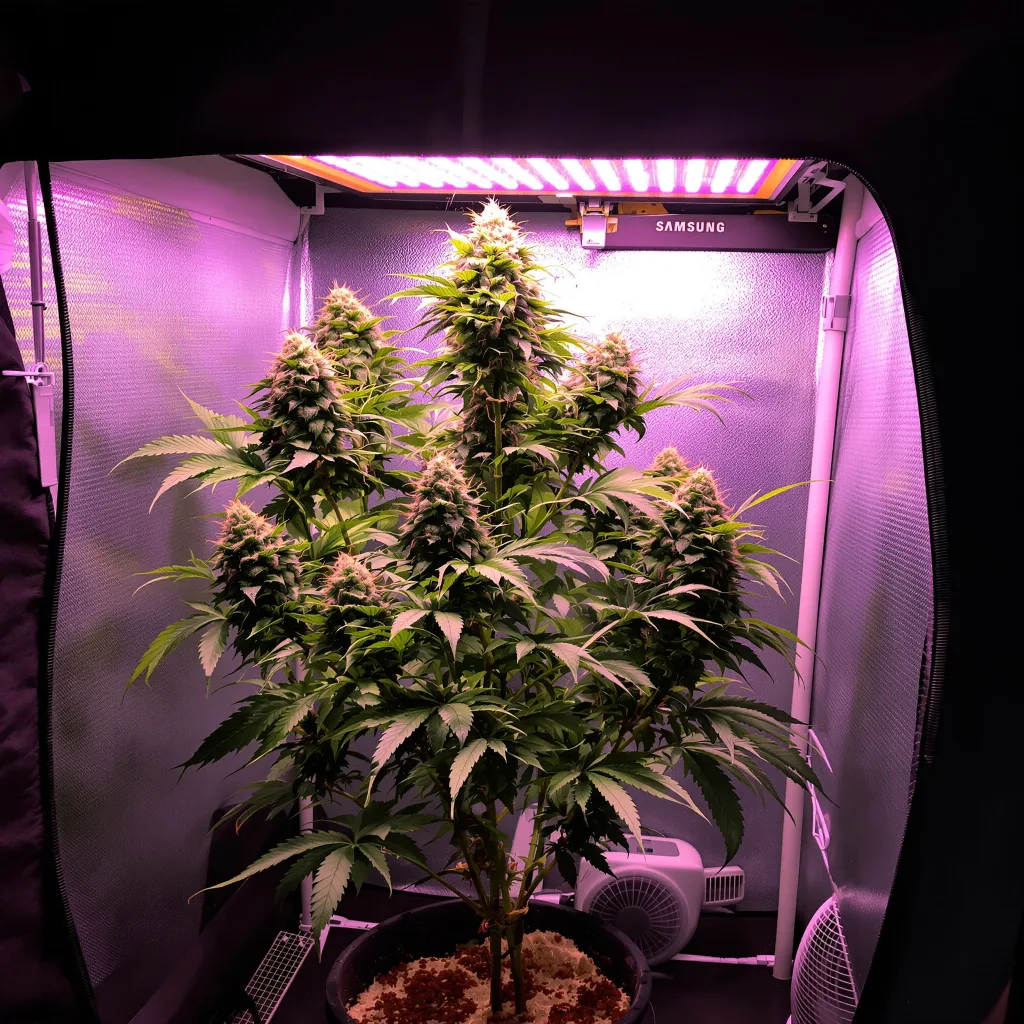 Alien Reunion cannabis plant in flowering stage, 60-100 cm autoflower