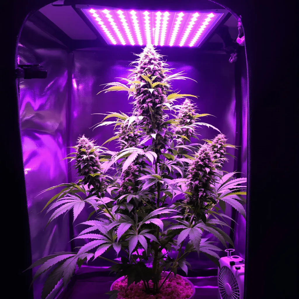 American Kush cannabis plant in flowering stage, 60-100 cm autoflower
