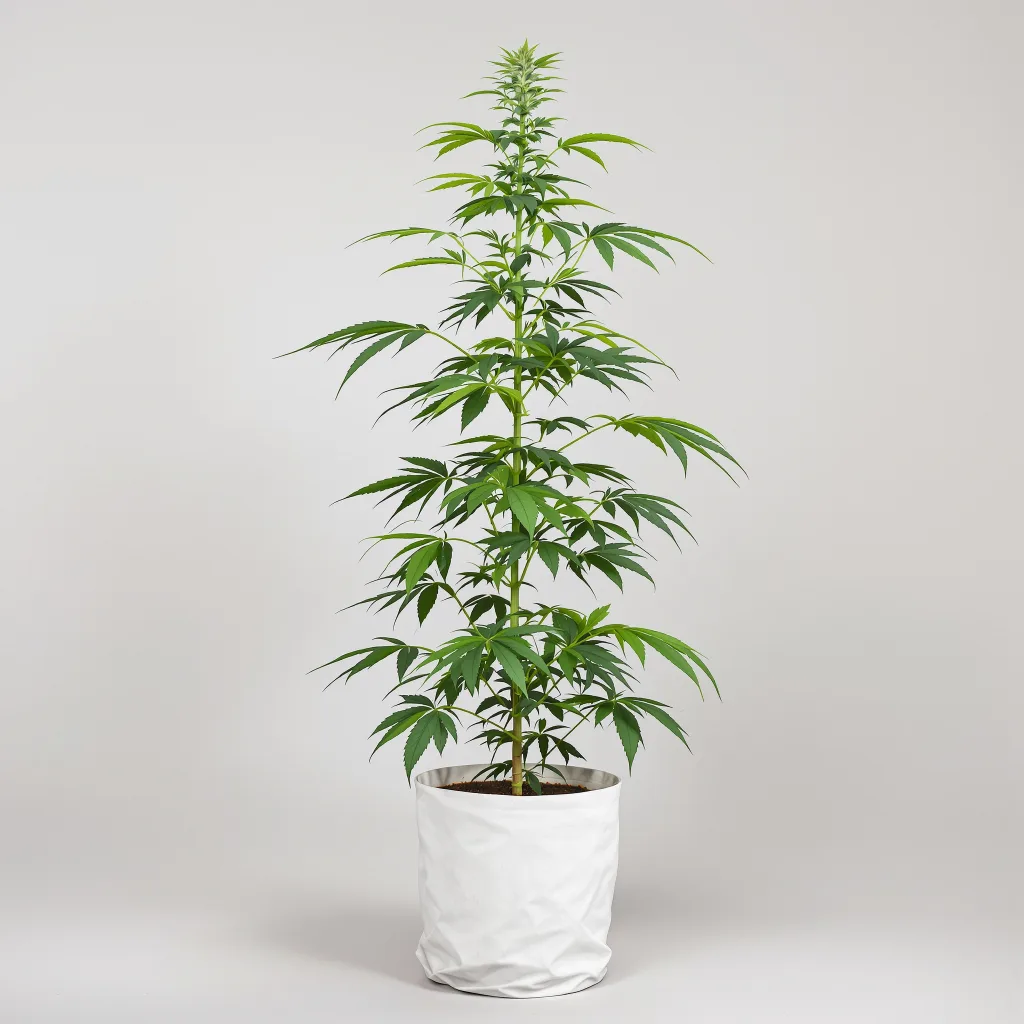 Amherst Diesel 12% indica / 88% sativa flower with visible trichomes