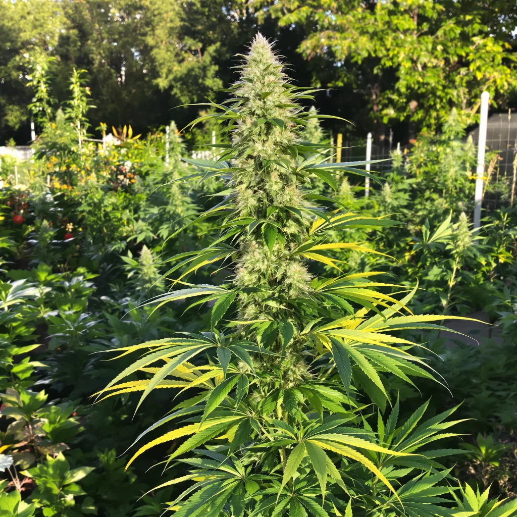 Amherst Diesel cannabis plant in flowering stage — 60-100 cm autoflower