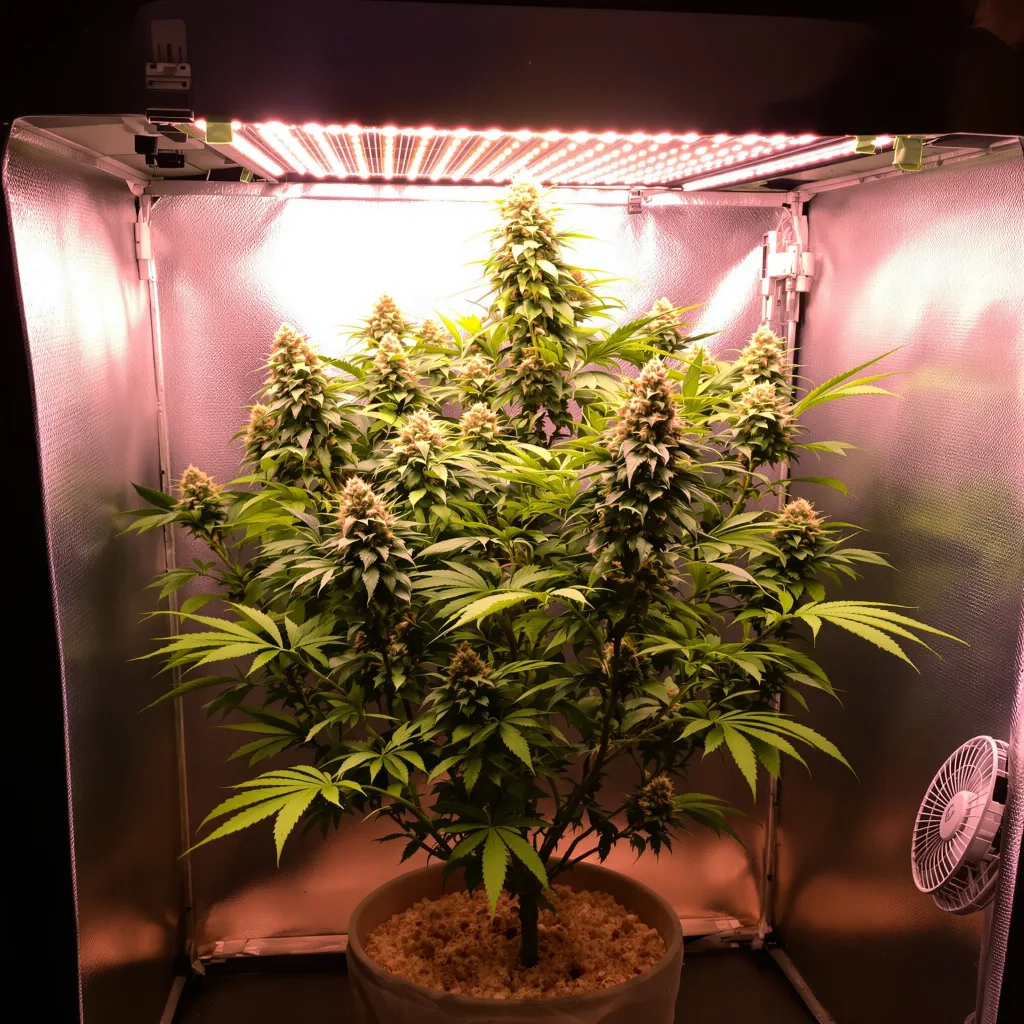 Amsterdam cannabis plant in flowering stage — 120-180 cm feminized