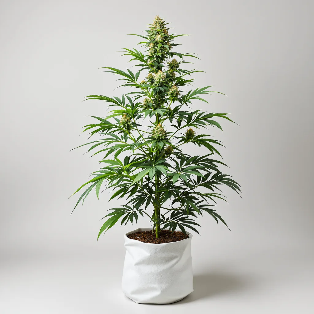 Apple Betty cannabis bud close-up showing open-bud structure with orange pistils