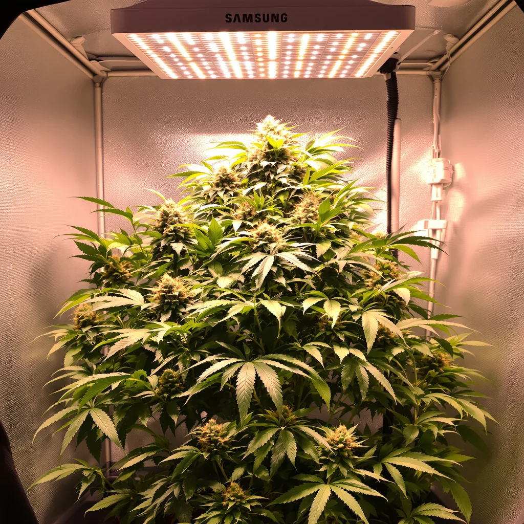 Appleberry cannabis plant in flowering stage, 60-100 cm autoflower