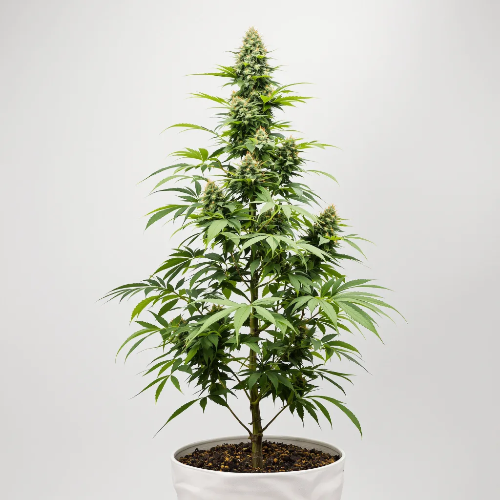 Area 51 35% indica / 65% sativa flower with visible trichomes