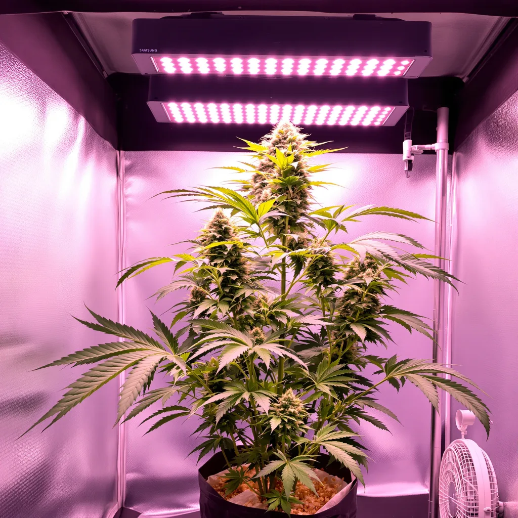 Ayahuasca Purple cannabis plant in flowering stage — 90-130 cm feminized