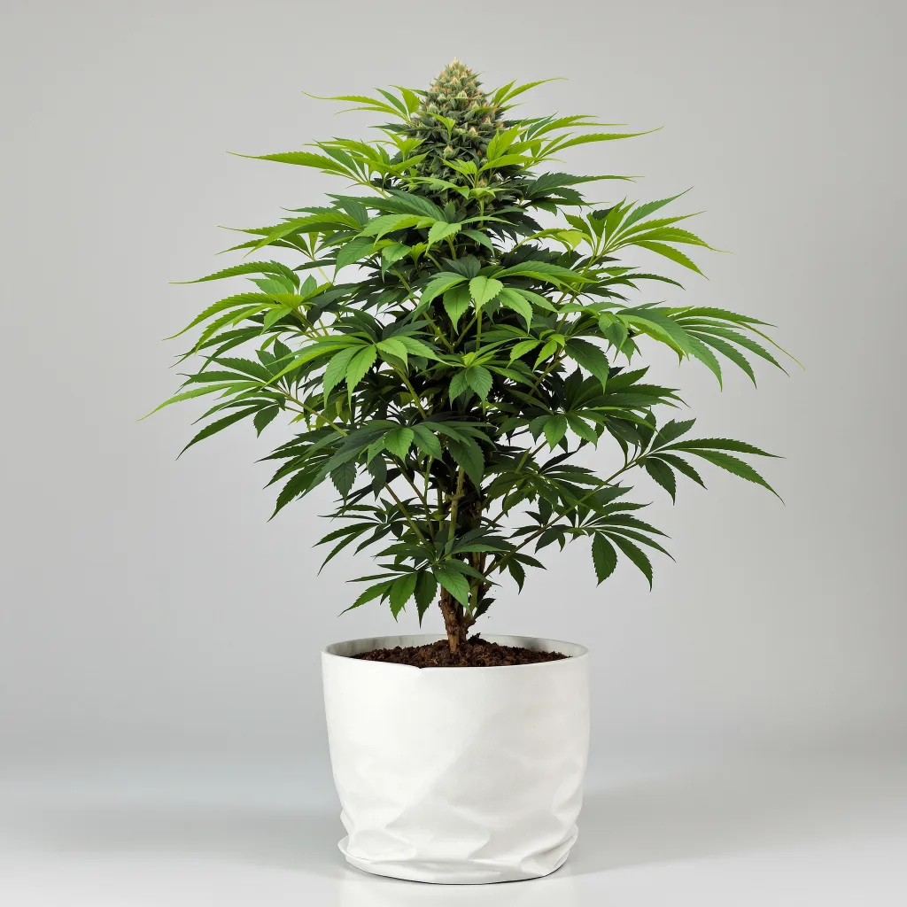 Banana Daddy 80% indica / 20% sativa flower with visible trichomes