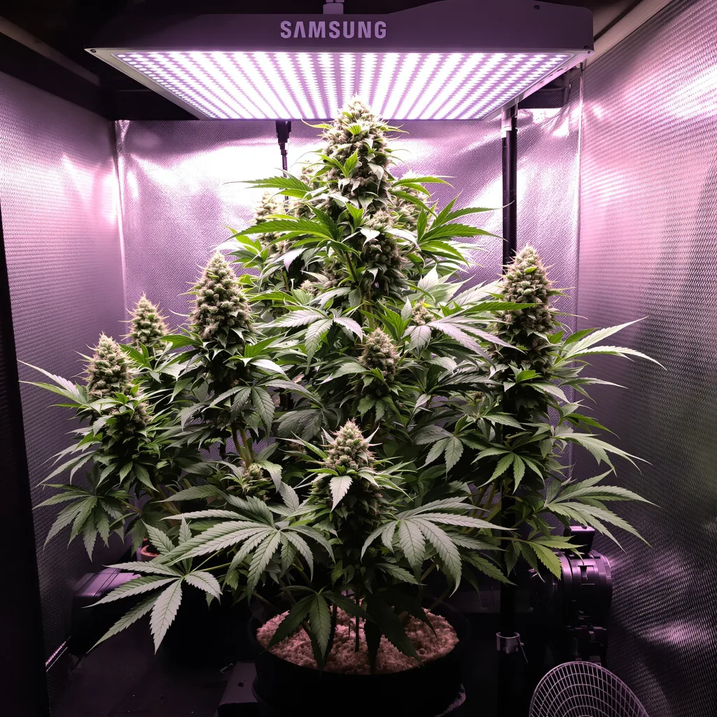 Banana OG cannabis plant in flowering stage, 60-100 cm autoflower