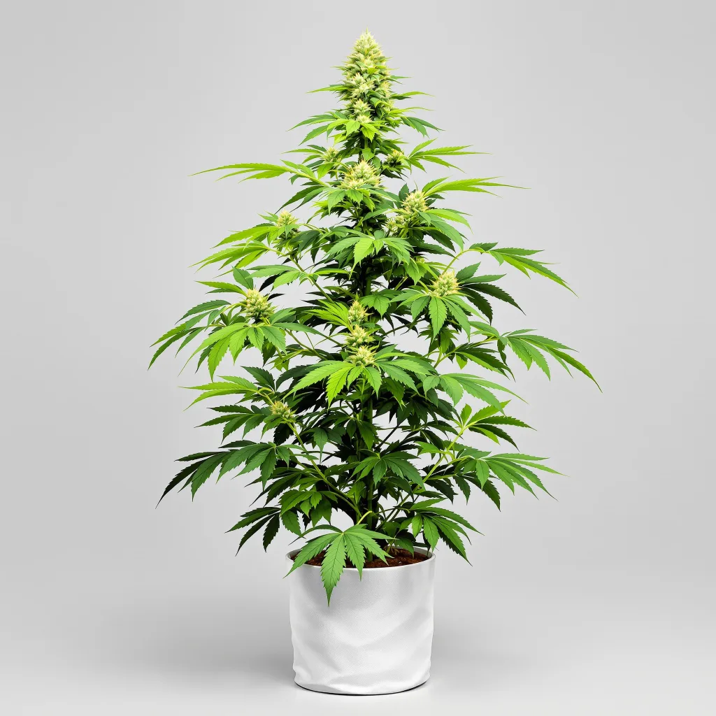 Big Bang cannabis bud close-up showing balanced bud structure with frosted trichomes