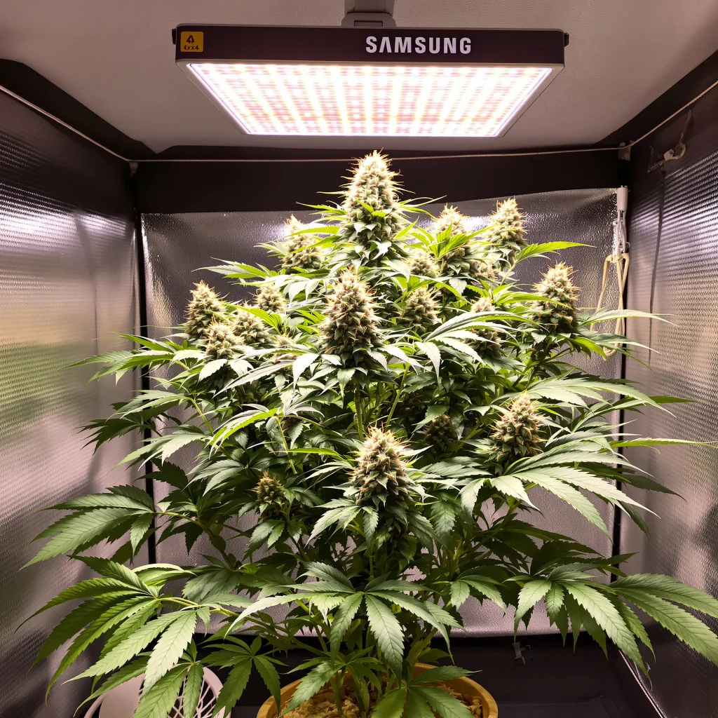 Black 84 cannabis plant in flowering stage, 90-130 cm feminized