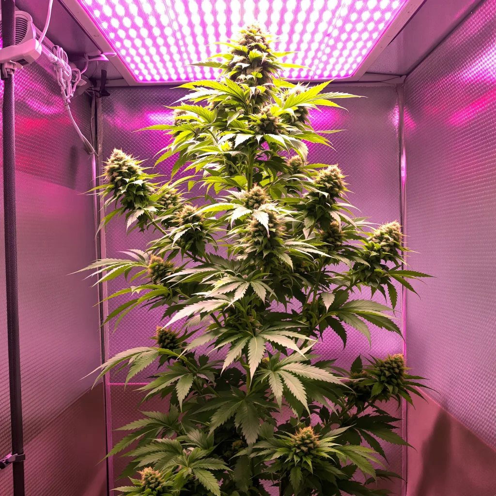 Black Jack cannabis plant in flowering stage, 60-100 cm autoflower