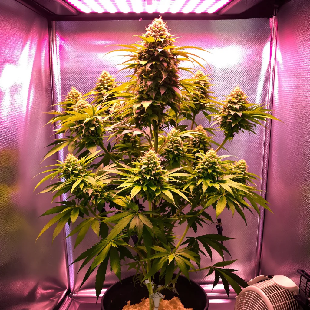 Black Mamba cannabis plant in flowering stage, 60-100 cm autoflower