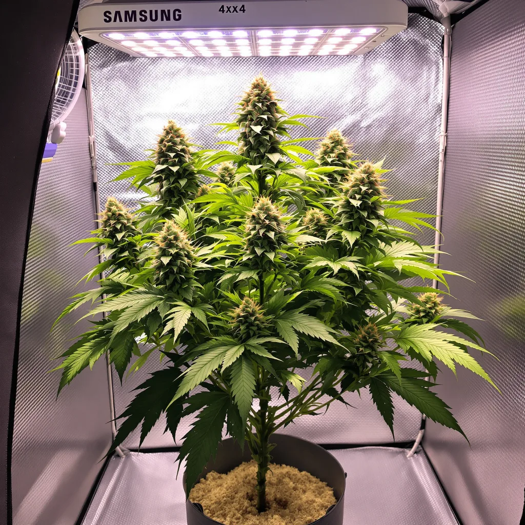 Black Widow cannabis plant in flowering stage — 90-130 cm feminized