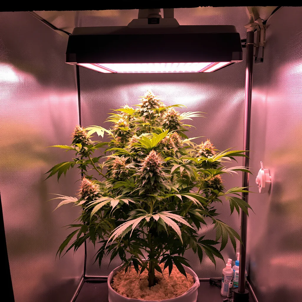 Blackberry Bubble cannabis plant in flowering stage — 90-130 cm feminized