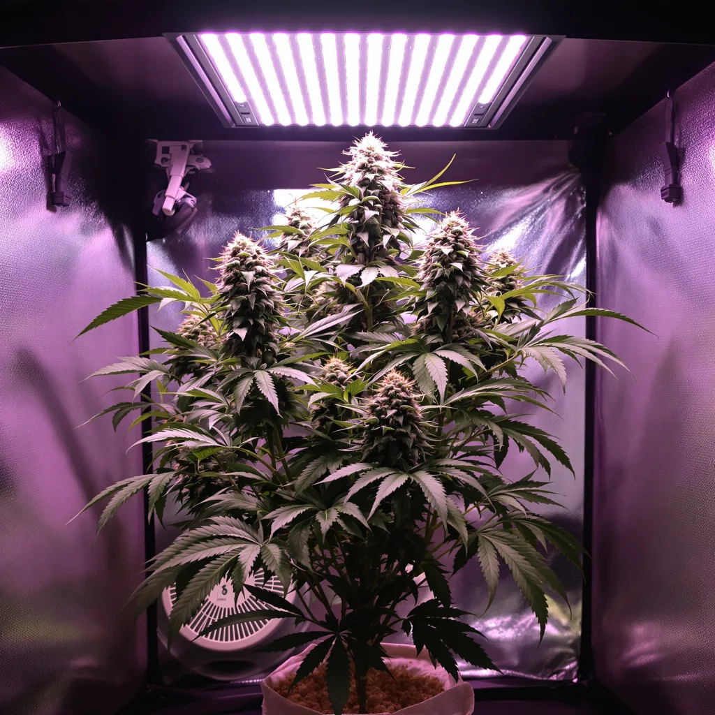 Blackberry Cream cannabis plant in flowering stage, 90-130 cm feminized