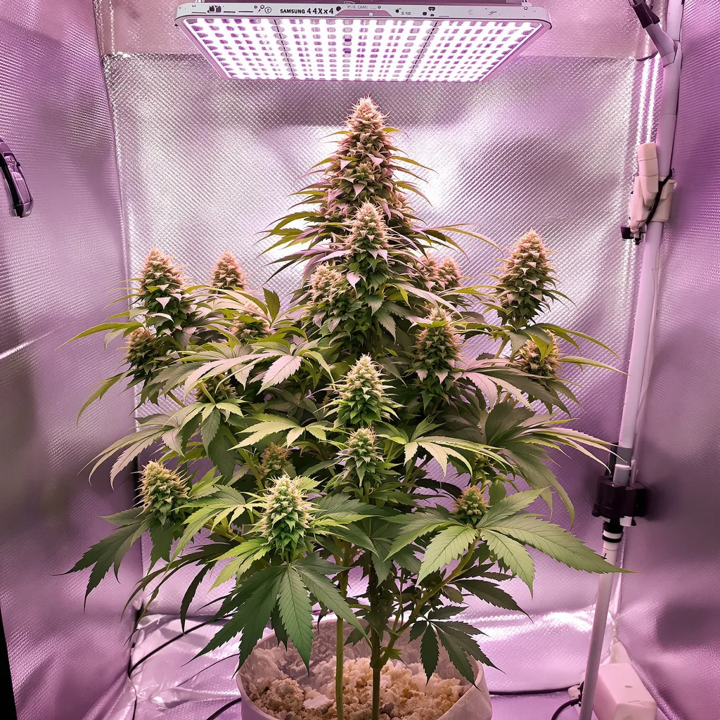 Blackberry Hashplant cannabis plant in flowering stage, 90-130 cm feminized