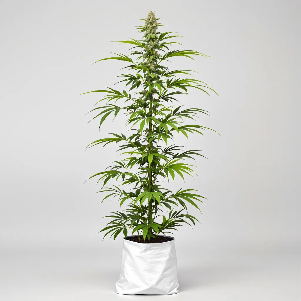 Blob OG 21% indica / 79% sativa flower with visible trichomes