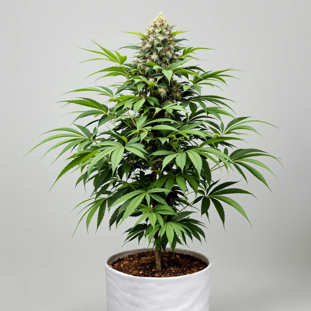 Bloos Kloos 83% indica / 17% sativa flower with visible trichomes