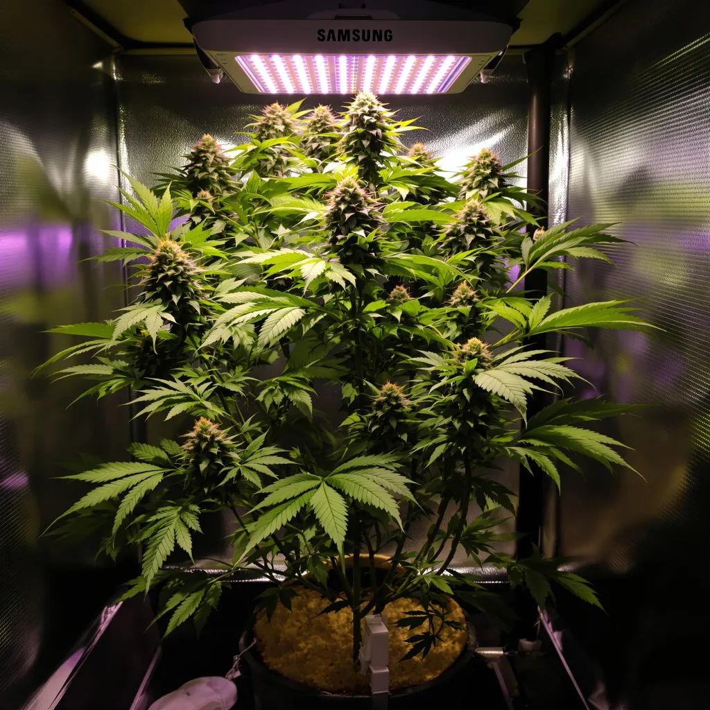 Blue Afghani cannabis plant in flowering stage, 90-130 cm feminized